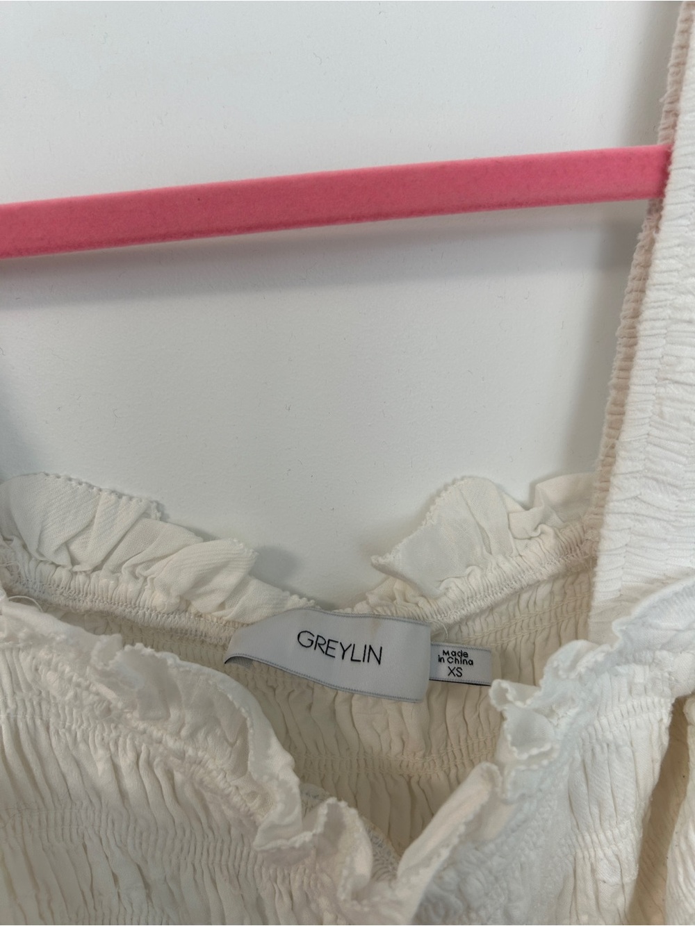 Greylin Smocked Ruffle Tank Top - Picture 2 of 3